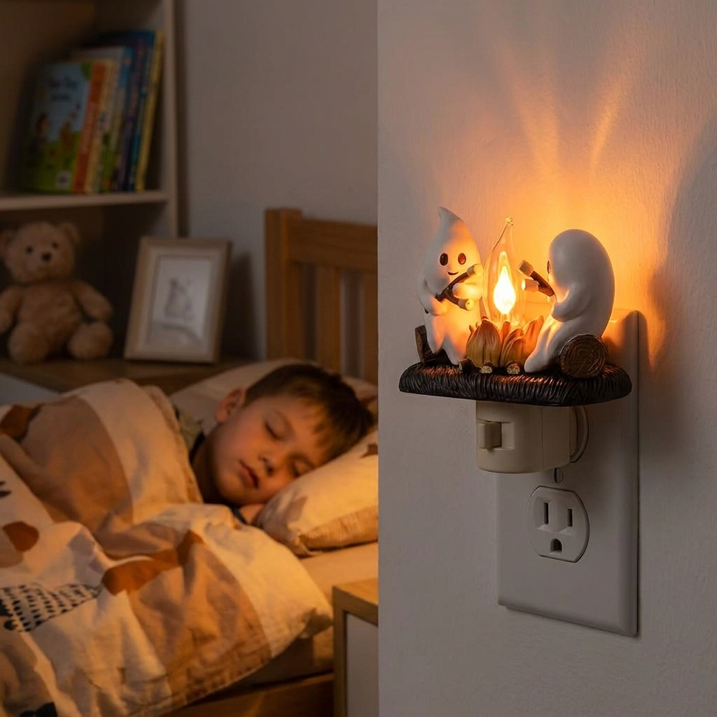 Ghostly Campfire Night Light