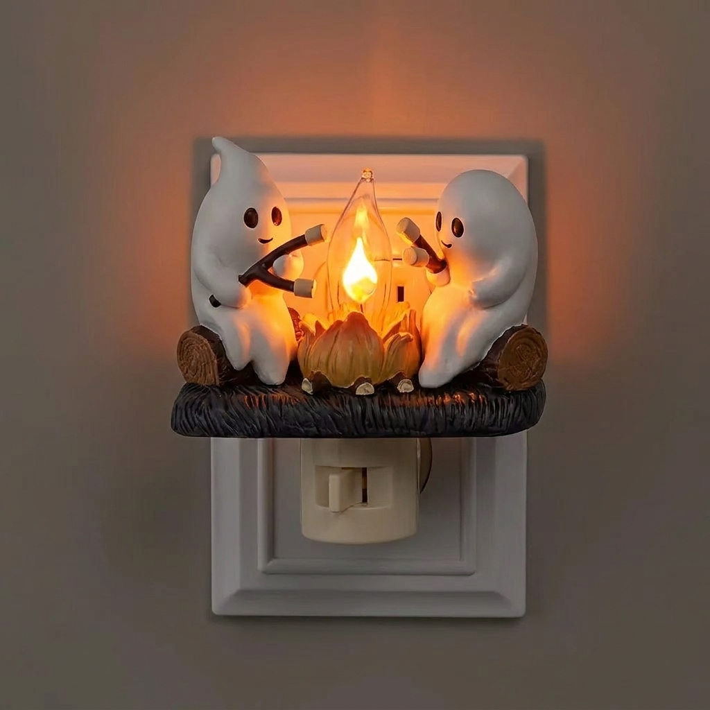 Ghostly Campfire Night Light
