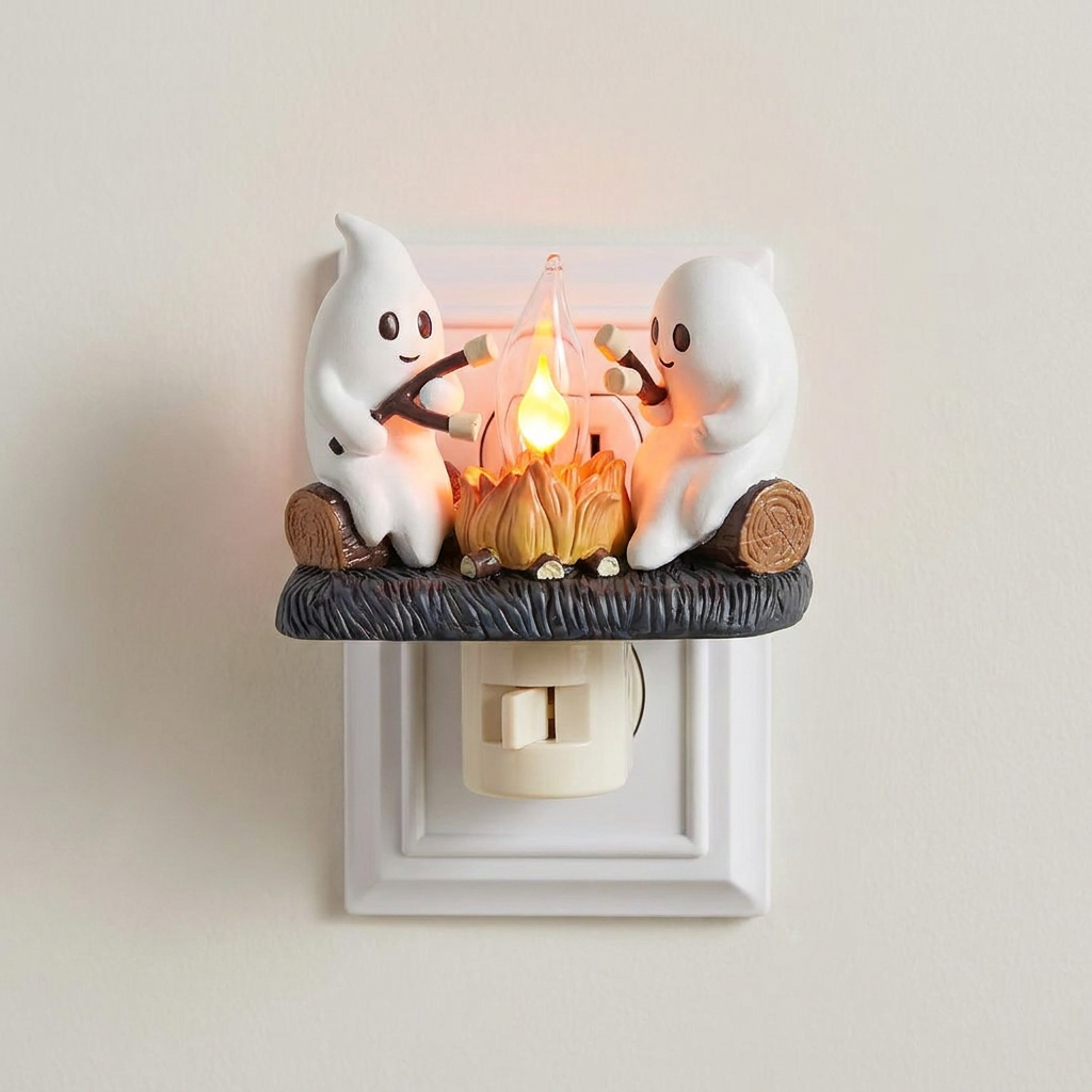 Ghostly Campfire Night Light